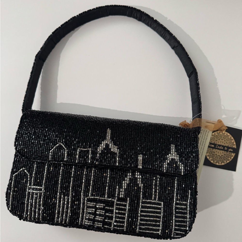 Viral Beaded bag Cityscape Shoulder